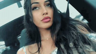 Babes In The Car: Cindy Kimberly's Sultry Ride GIF