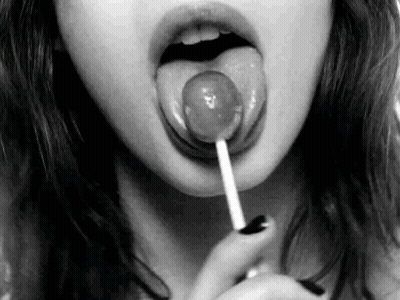 Babes With DDLG Licking A Lollipop GIF