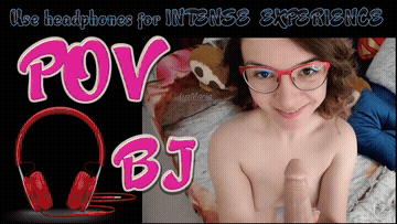 Babysitter Blowjob Braless Brunette GIF