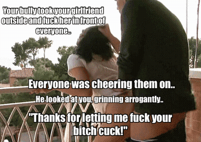 Balcony Sex: Bully Fucks Your Girlfriend In Front Of Everyone GIF
