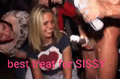 Best Treat For Sissy: Blowjob Caption GIF
