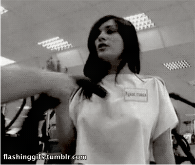 Big Boobs Babe Gets Naked - NSFW GIF