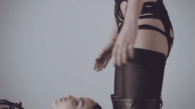 Big Boobs Babe Gives Nude Pussy Show GIF