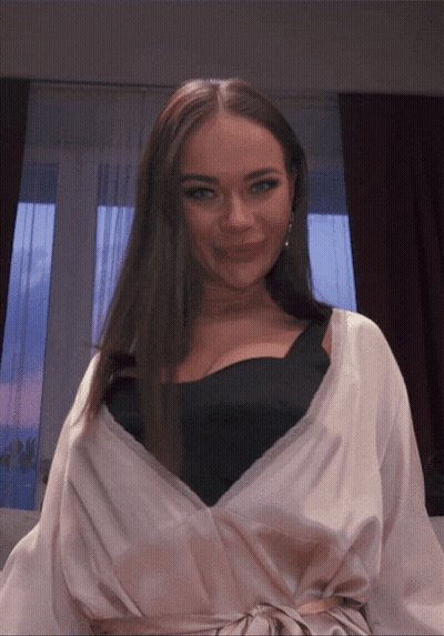 Big Tits Brunette Celebrity Shows Off Her Non-Nude Body GIF
