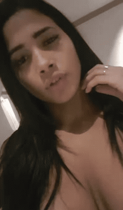 Big Tits Brunette College Amateur GIF