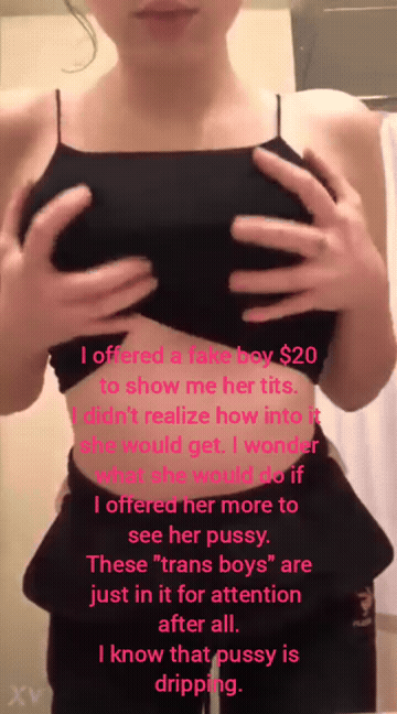 Big Tits Bully Degrading FTM GIF
