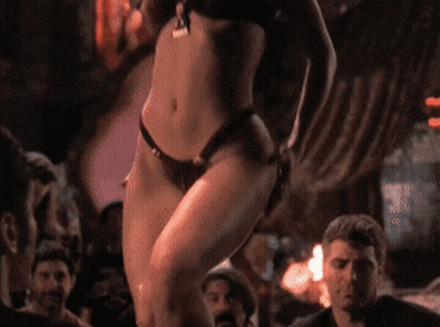 Big Tits Celebrity Ass Show: Mature, Sultry, And Ready To Please GIF