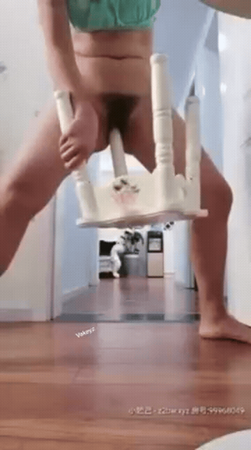 Bizarre Hairy Pussy Masturbating GIF