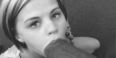 Blonde Babe Gets BBC In Slow Motion GIF
