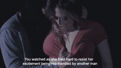 Blonde Babe Gets Manhandled By Another XX GIF