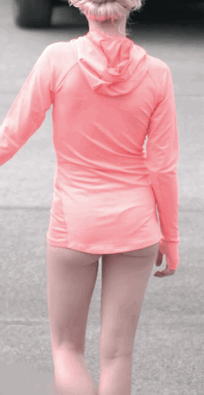 Blonde Babes In Pink: A Sizzling Sight To See GIF