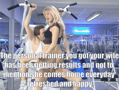 Blonde Cheating Slut Gym Trainer's Wife Gets Fucked By Personal Trainer GIF