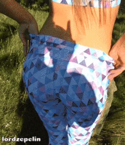Blonde Perfect Ass: Public Sex Dream Come True GIF