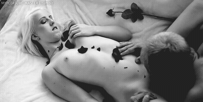 Blonde Pussy Eating: Erotic Pussy Licking GIF