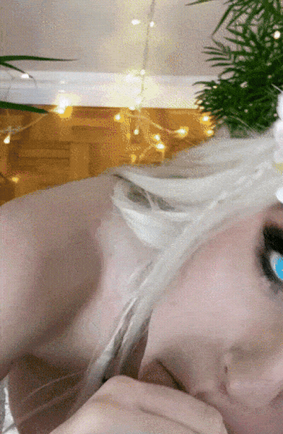 Blowjob In A Bikini: A Cosplay Cutie's Erotic Adventure GIF
