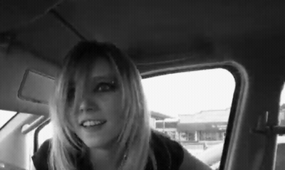 Boobs Flashing In The Car: A Naughty Ride GIF