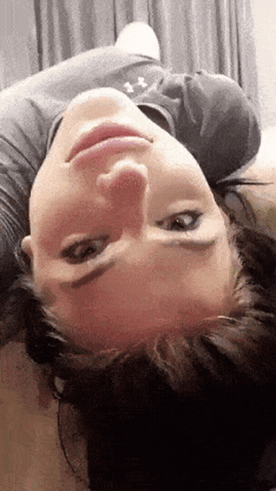 Brunette Babe Giving A Deepthroat Blowjob GIF