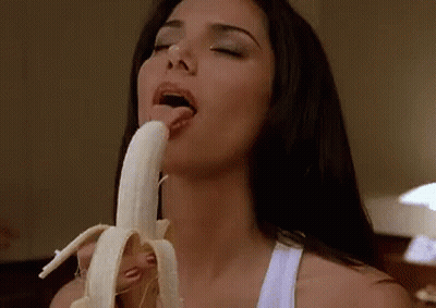 Brunette Babe Giving Head GIF