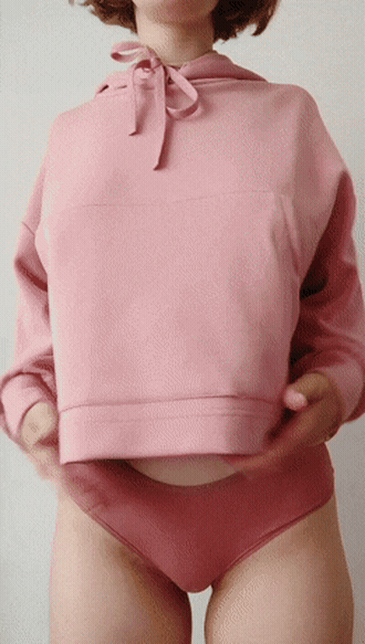 Brunette Babes Show Off Their Big Tits In Panties GIF