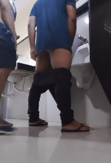 Bubble Butt Public Toilet GIF