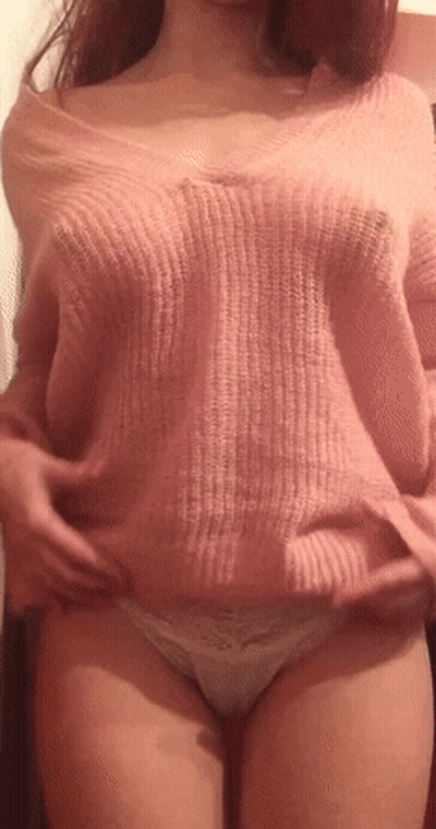 Busty Brunette Babes: Amateur Big Tits Exposed GIF