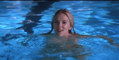 Celeb Boobs In The Pool: Nude And Ready For Action! GIF