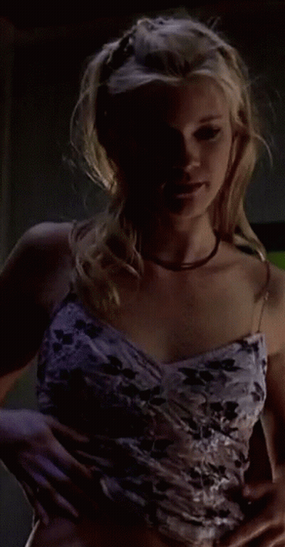 Celebrity Sexy Shot: Hot Blonde Babe In Pink Dress GIF