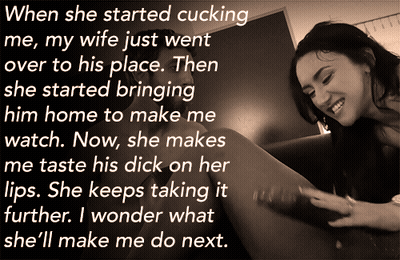 Cuckold Caption: Hotwife Makes Me Do It Next GIF