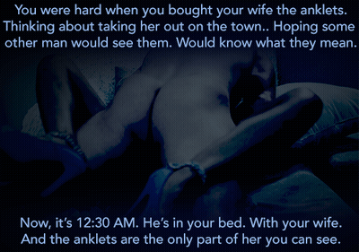 Cuckold Caption: Hotwife's Anklet GIF