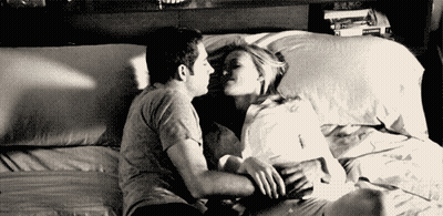 Cuddle Time: A Couple's Bedroom Adventure GIF