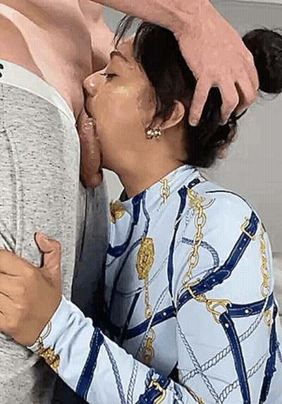 Cum Down In Her Jaws GIF