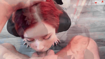 Face Fuck Redhead Stockings Sweetie_Fox GIF