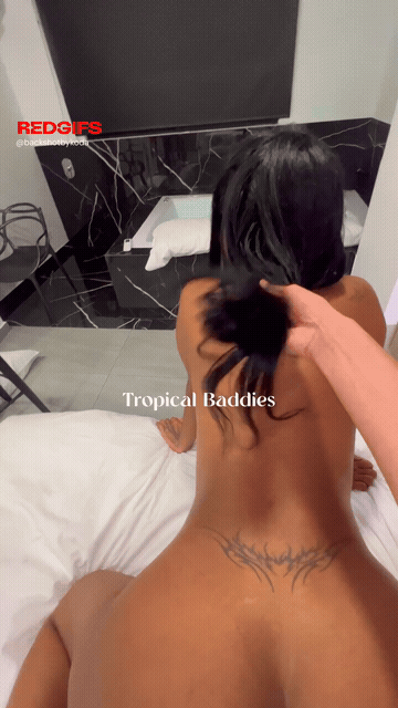 Hair Pulling While In Doggy = Best Combo GIF