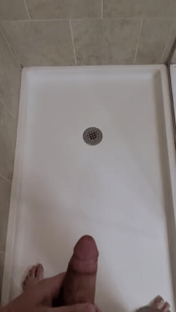 Hard Piss Pissing Shower GIF