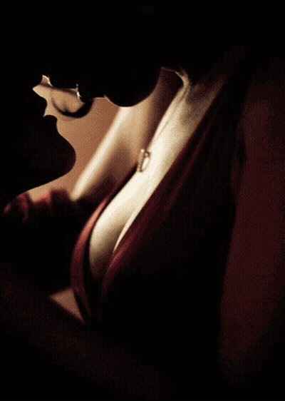 Heavy Breathing Erotic Tit Fun GIF