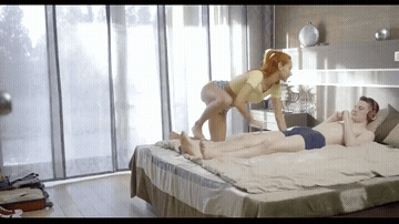 Her Hottest Scene Ends In A Creampie GIF