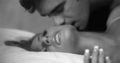 Hot Brunette Gets Erotic Kiss From Passionate Guy GIF