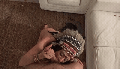 Indian Pornstar Giving A Blowjob GIF