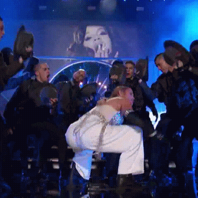 Jennifer Lopez Bendover: Celebrity Ass In White GIF