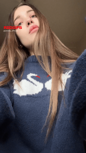 Lovely Natural Titty Reveal GIF