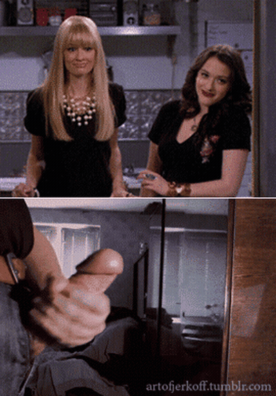 Masturbation Moments: Two Women In Black T-Shirts GIF
