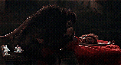 Monster's Mouth On Woman's Face GIF