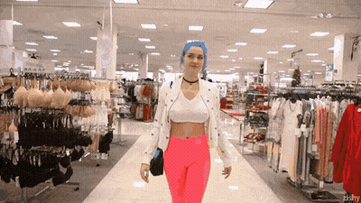Petite Boobs Bouncing In A Flash - Big Tits Shirt GIF