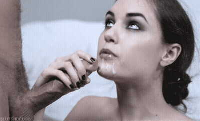 Pornstar Sasha Grey Facialized GIF