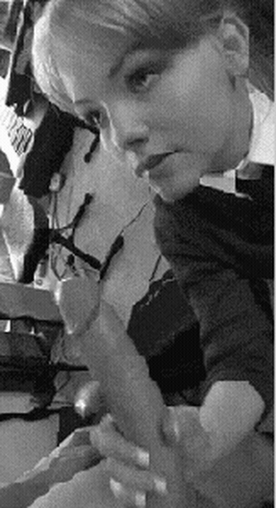 School Lady Blonde GIF