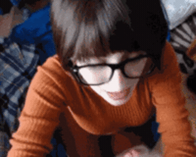 Scooby Doo's Velma Gets A Hardcore Handjob And Facial Cumshot GIF