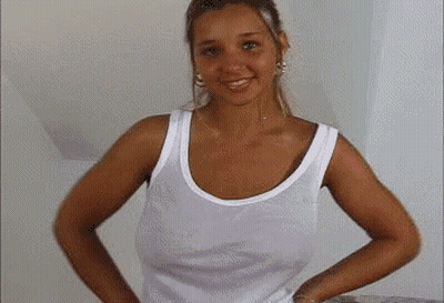 Sexy Non-Nude Chick Posing For The Camera GIF
