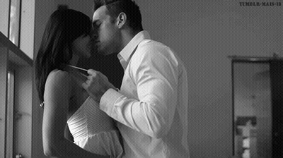 Sexy Shit: Two Hot People Kissing And Touching Each Other GIF