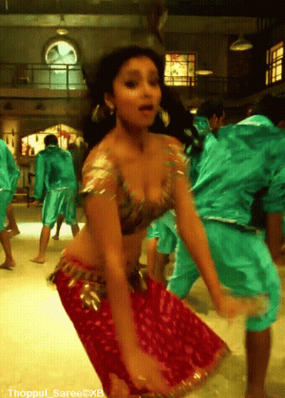 Shriya Saran Nip Slip GIF