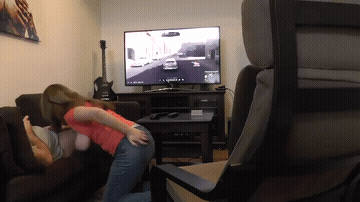 Simulated Car Blowjob GIF